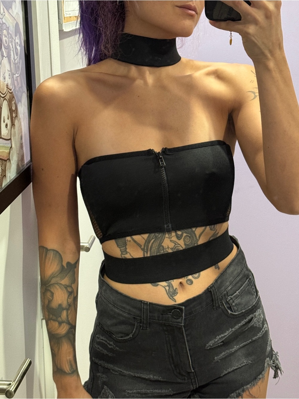 Nun Bangkok Handmade Triple Layer Choker Top